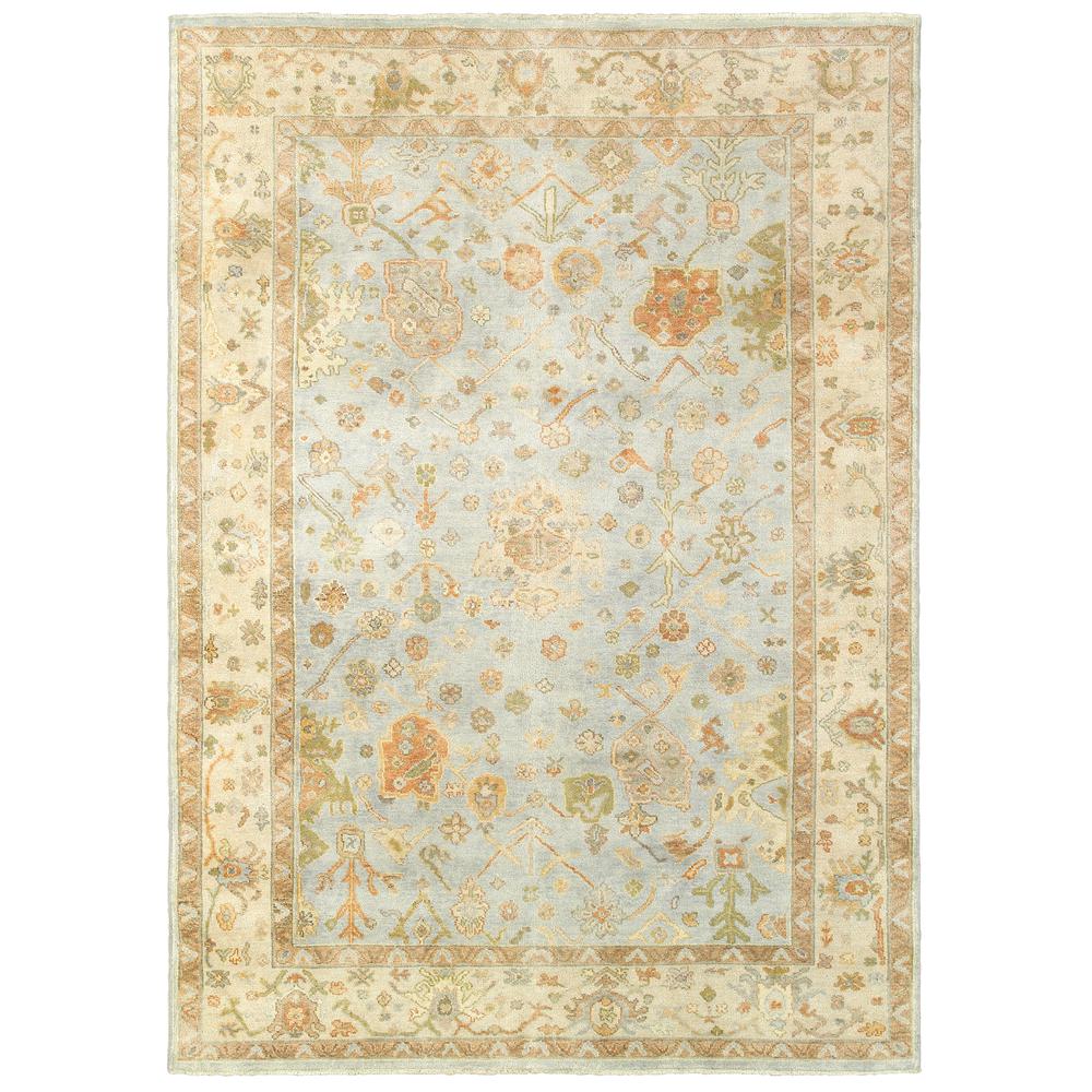 PALACE Blue 8' X 10' Area Rug. Picture 1