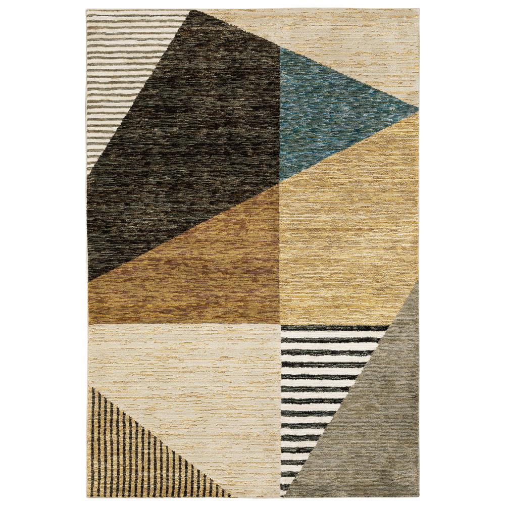 STRADA Gold 6' 7 X  9' 6 Area Rug. Picture 1