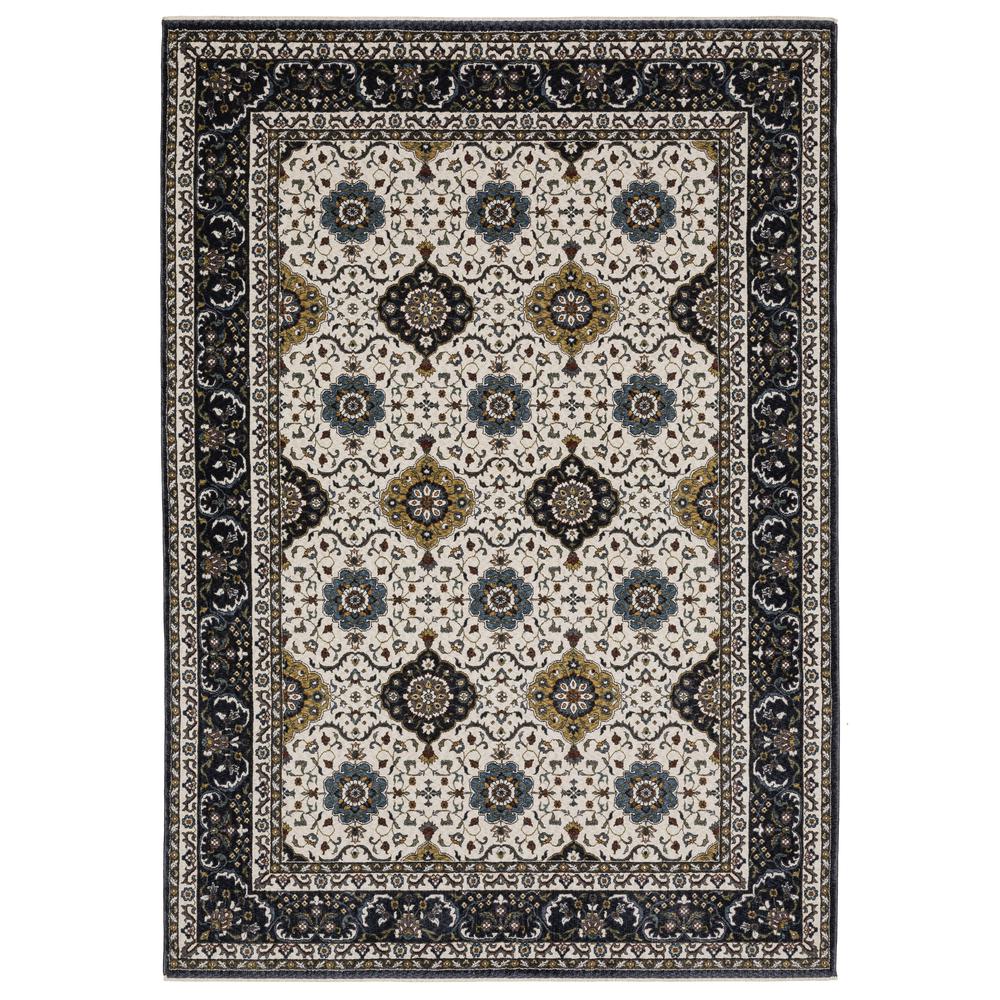 VIVIAN VI04D5' 3" X  7' 6" Ivory color rug. Picture 1
