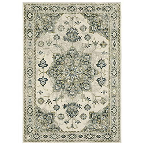 BRANSON Ivory 3' 3 X  5' Area Rug. Picture 1