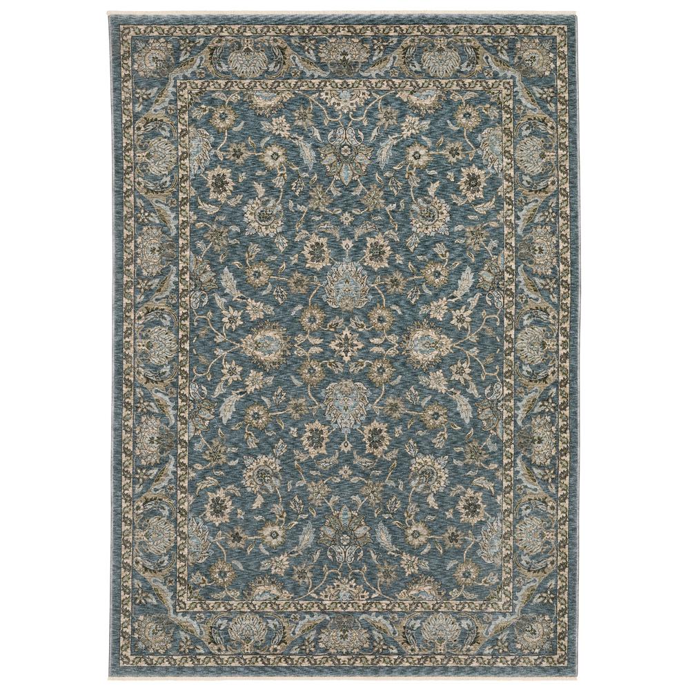 ABERDEEN Blue 5' 3 X  7' 6 Area Rug. Picture 1
