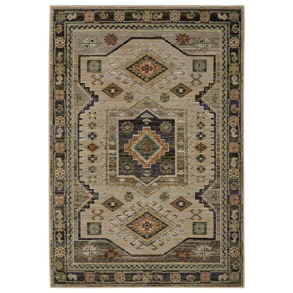 ANDORRA Green 3' 3 X  5' 2 Area Rug. The main picture.