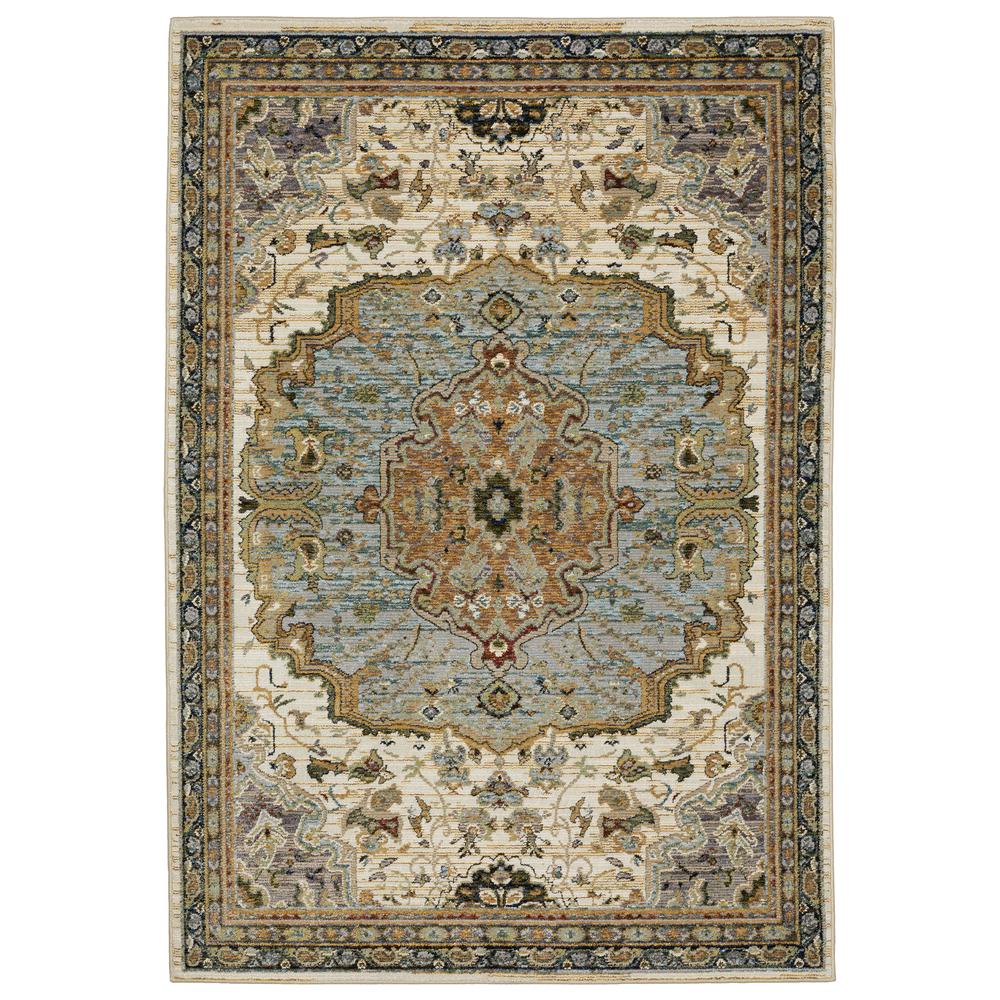 ANDORRA Ivory 3' 3 X  5' 2 Area Rug. Picture 1