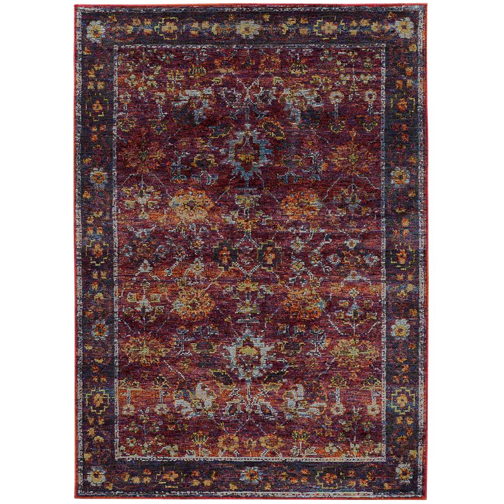 ANDORRA Red 6' 7 X  9' 6 Area Rug. Picture 1