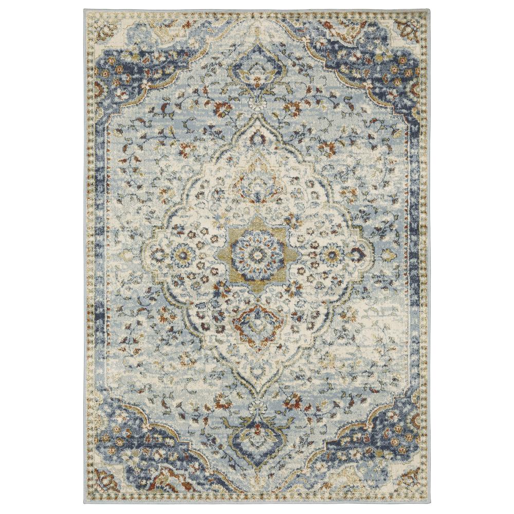 BRANSON Blue 7'10 X 10' Area Rug. The main picture.