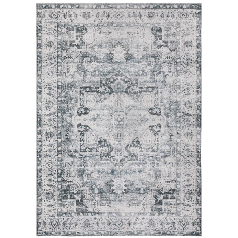 CHARLESTON Charcoal 7' 6 X 10' Area Rug. Picture 1