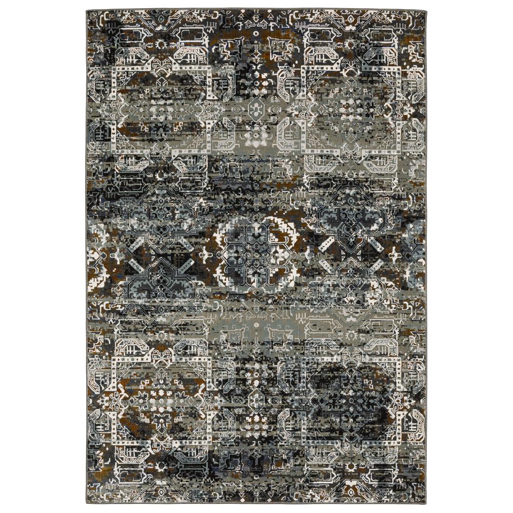 GEMINI Charcoal 7'10 X 10'10 Area Rug. Picture 1