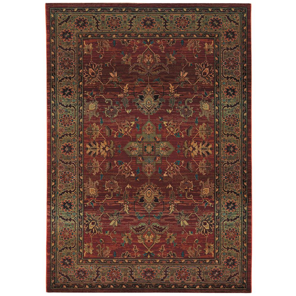 KHARMA Red 5' 3 X  7' 6 Area Rug. Picture 1