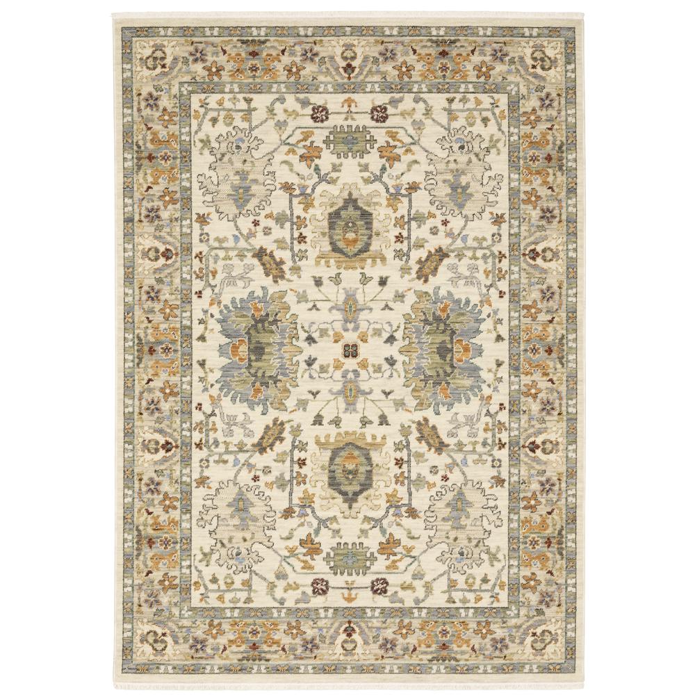LUCCA Ivory 6' 7 X  9' 6 Area Rug. Picture 1