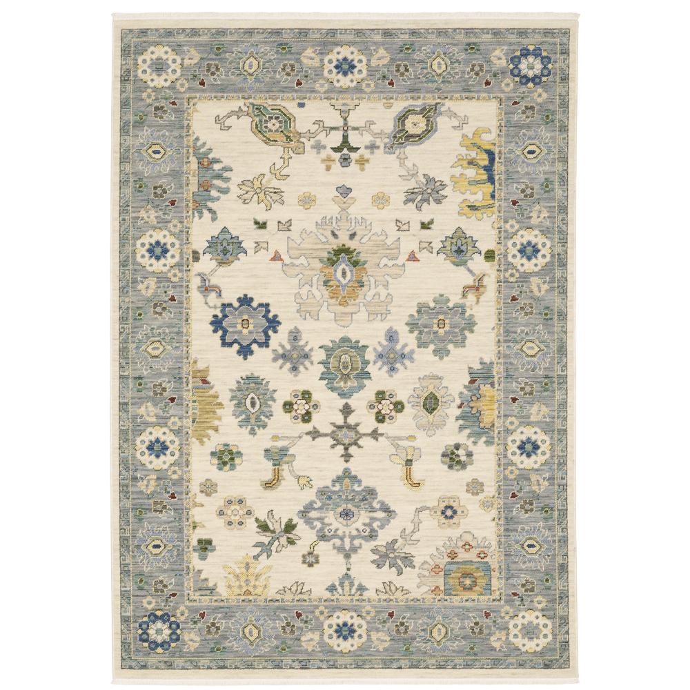 LUCCA Ivory 6' 7 X  9' 6 Area Rug. Picture 1