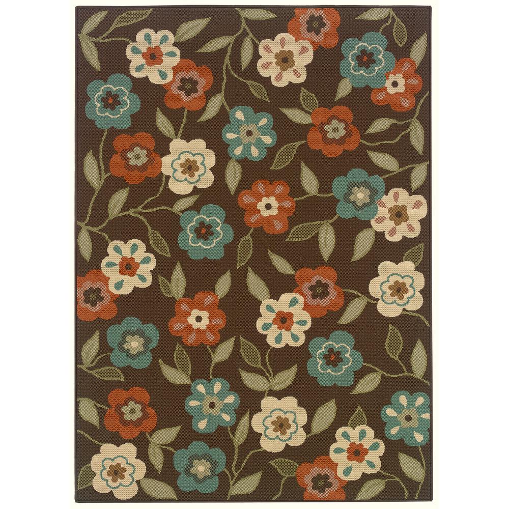 MONTEGO Brown 5' 3 X  7' 6 Area Rug. Picture 1