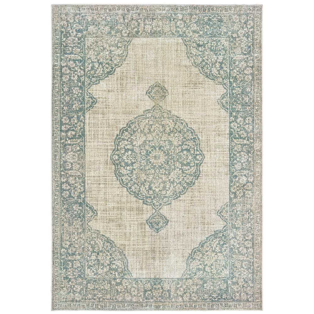 RALEIGH Ivory 6' 7 X  9' 6 Area Rug. Picture 1