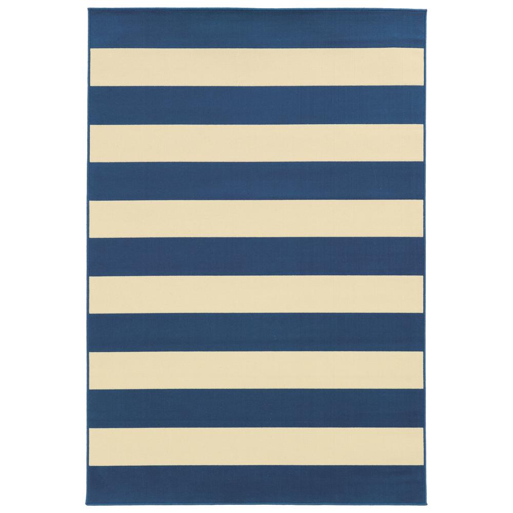 RIVIERA Navy 5' 3 X  7' 6 Area Rug. Picture 1