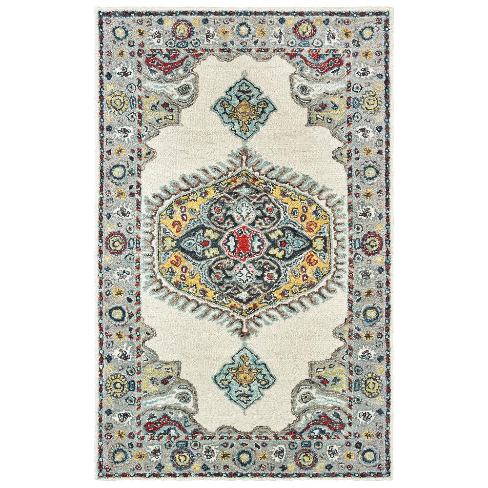 ZAHRA Ivory 10' X 13' Area Rug. Picture 1