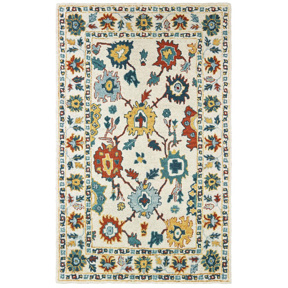 ZAHRA Ivory 10' X 13' Area Rug. Picture 1