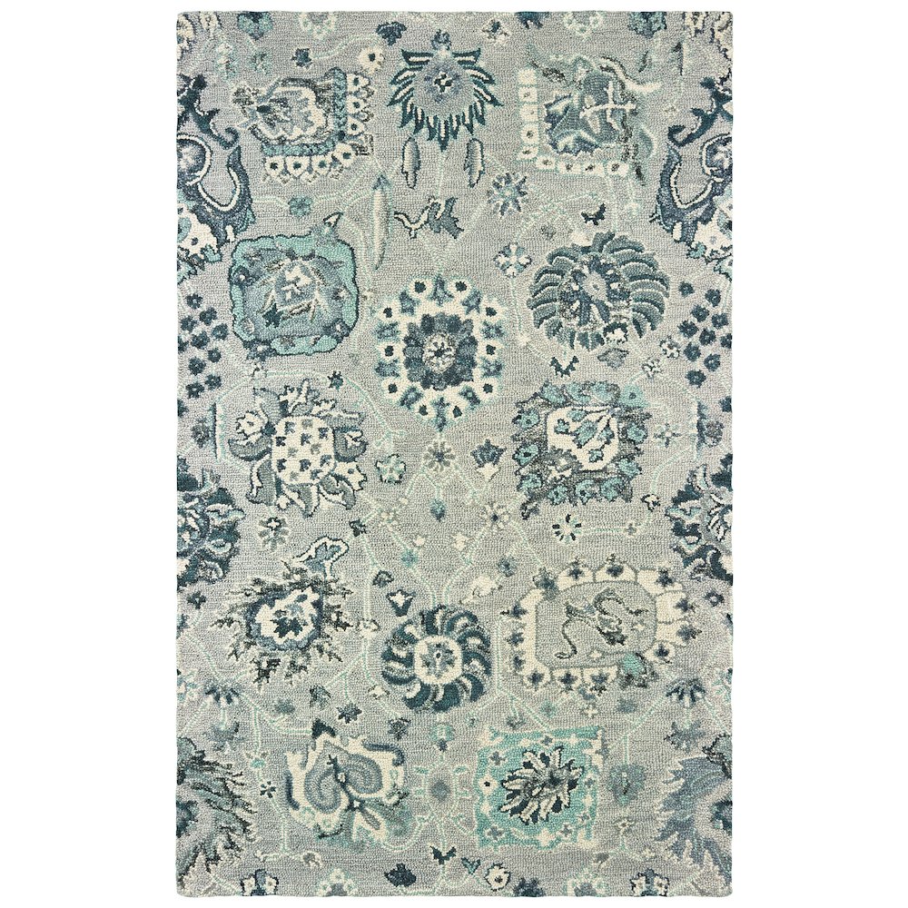 ZAHRA Grey 10' X 13' Area Rug. Picture 1