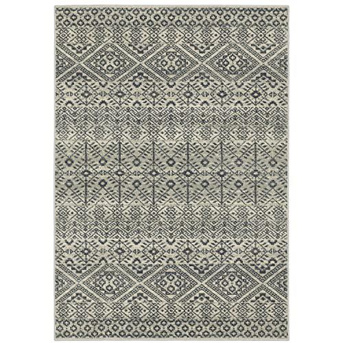 BRANSON Blue 7'10 X 10' Area Rug. The main picture.