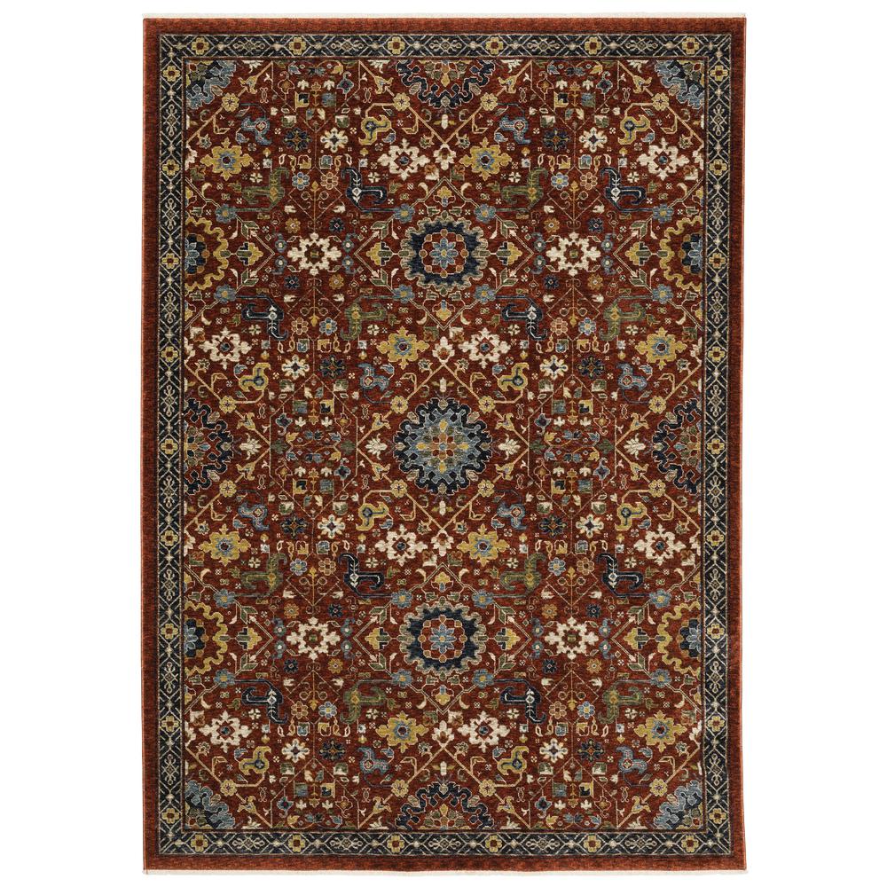 ABERDEEN Red 7'10 X 10'10 Area Rug. Picture 1