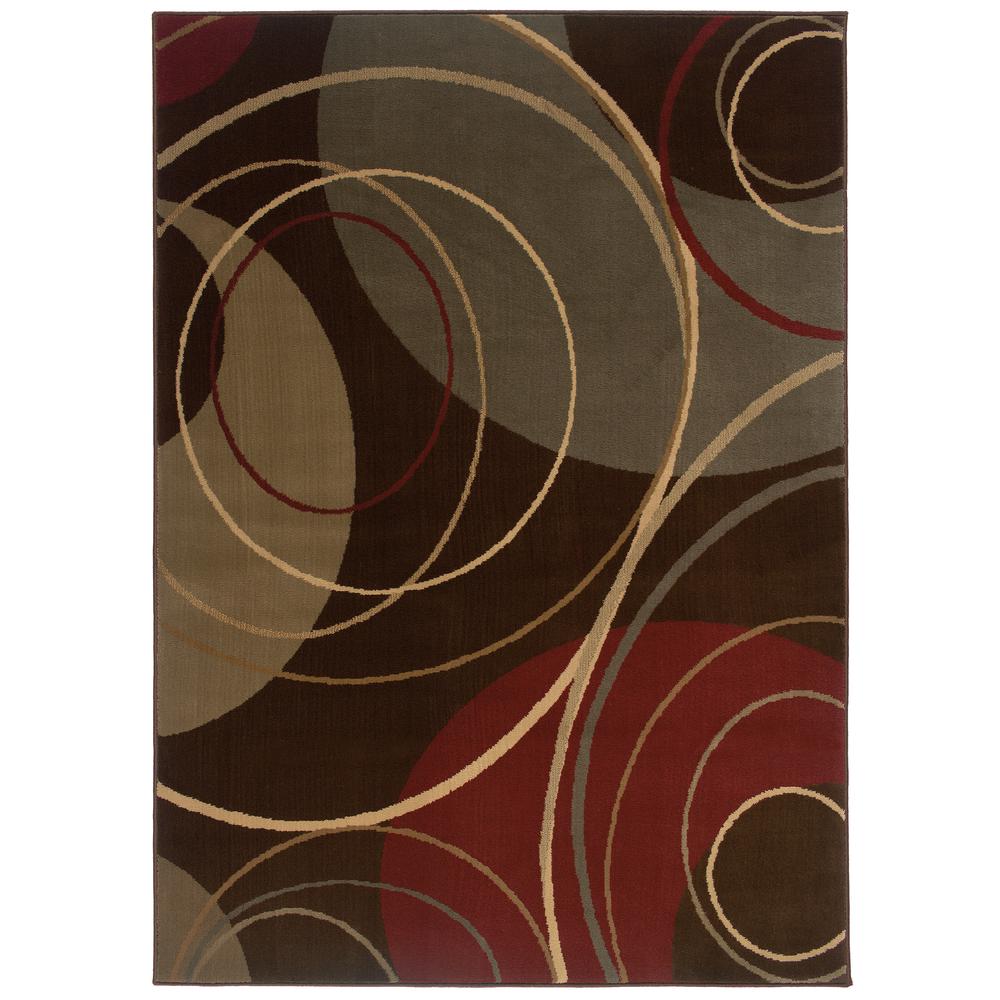 AMELIA Brown 9'10 X 12' 9 Area Rug. Picture 1