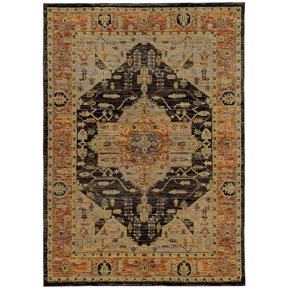 ANDORRA Gold 7'10 X 10'10 Area Rug. The main picture.