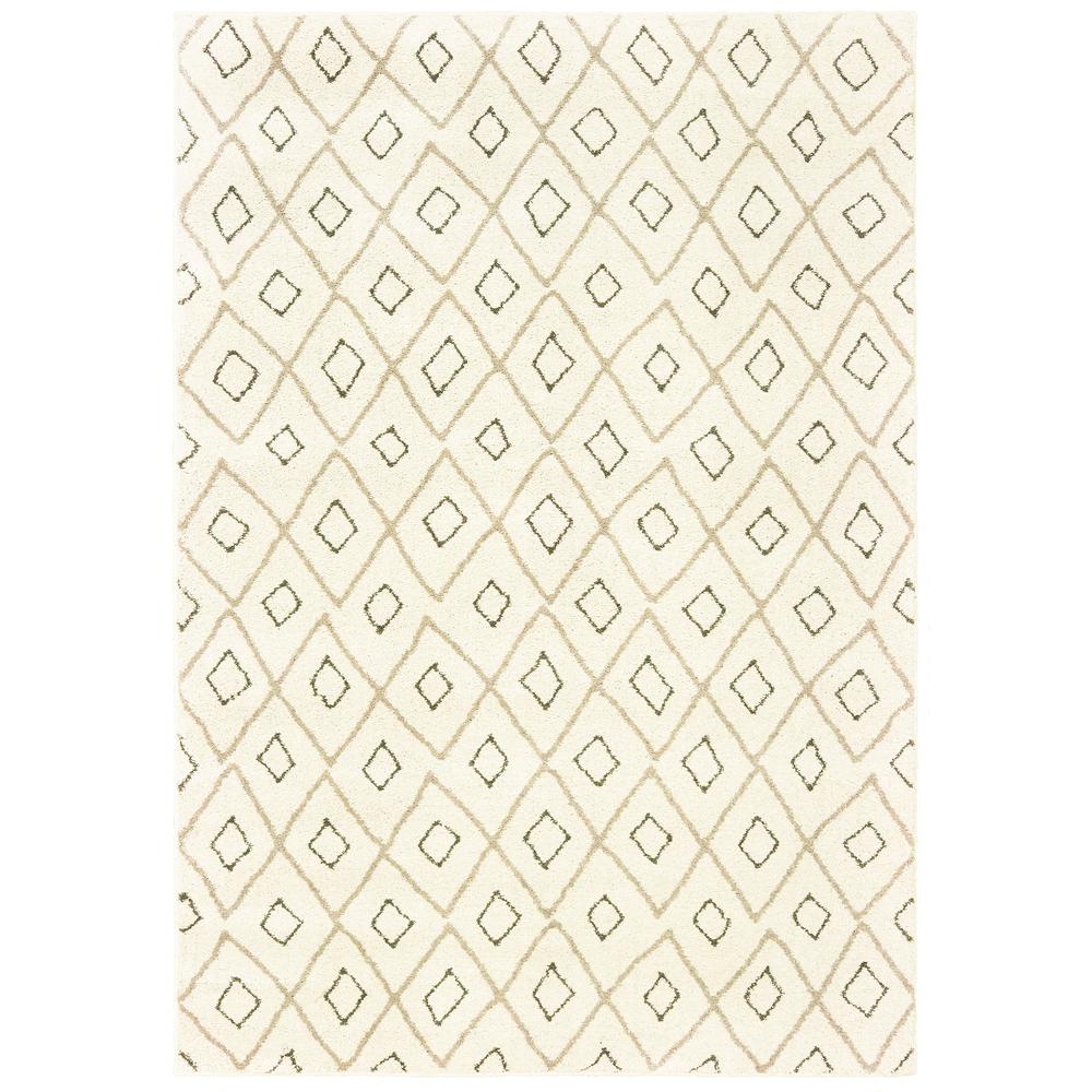 CARSON Ivory 7'10 X 10' Area Rug. Picture 1