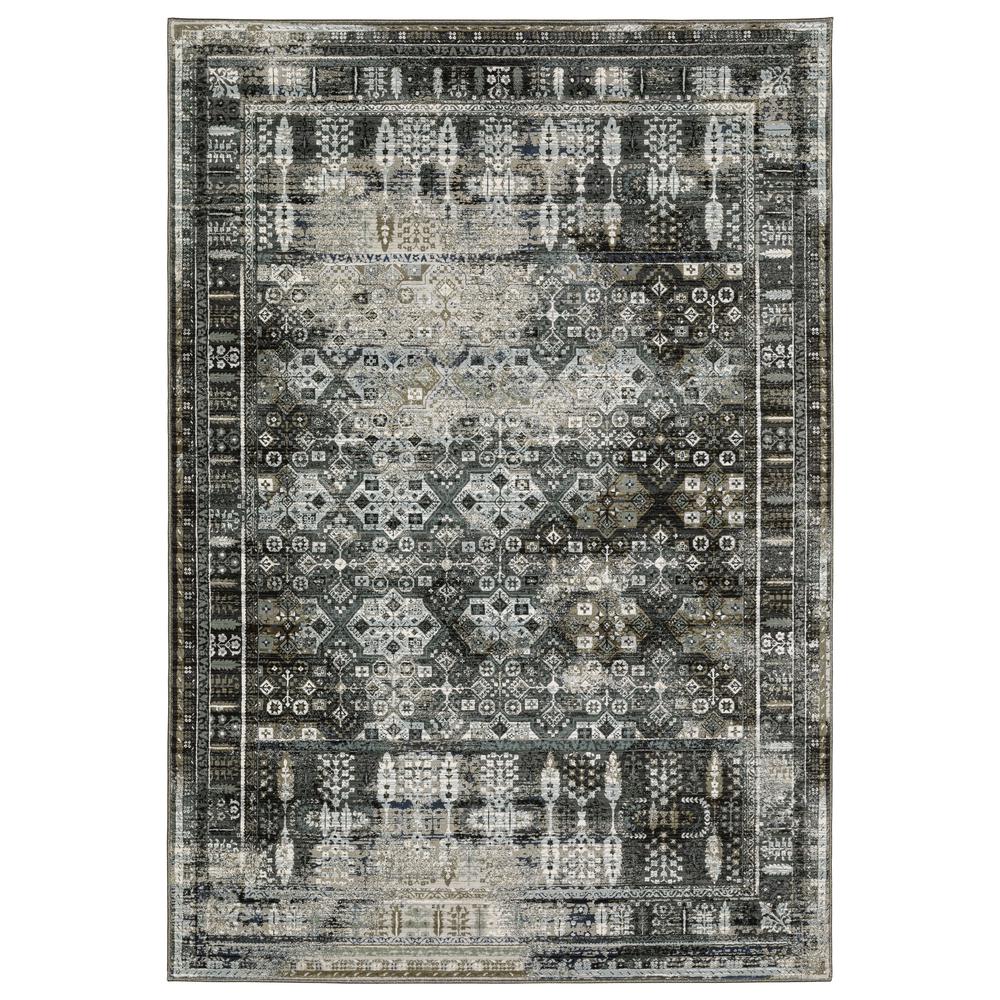 GEMINI Charcoal 9'10 X 12'10 Area Rug. Picture 1