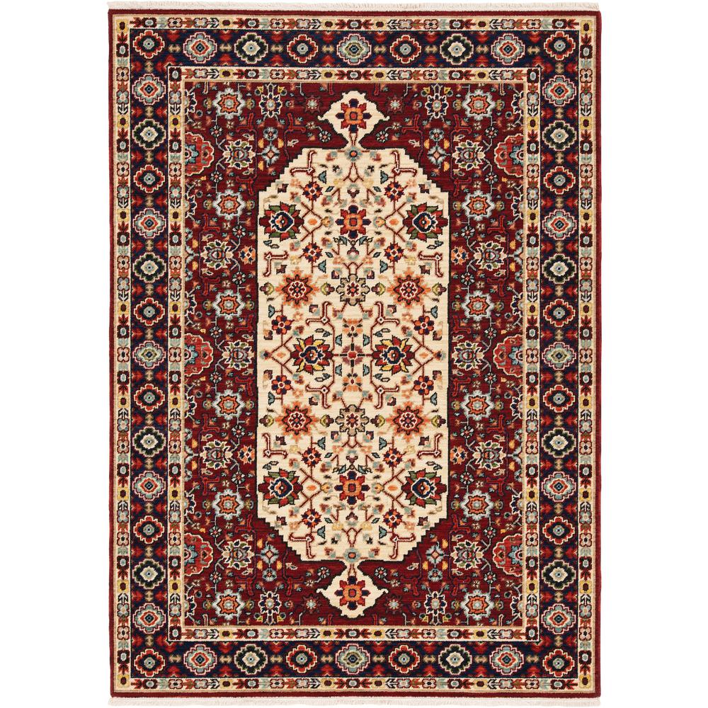 LILIHAN Red 7'10 X 10'10 Area Rug. Picture 1