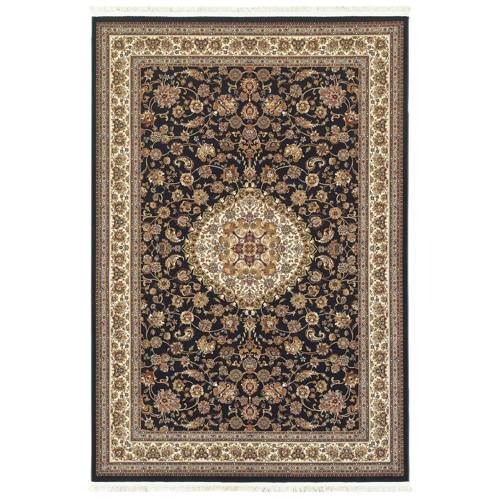 MASTERPIECE Navy 9'10 X 12'10 Area Rug. Picture 1