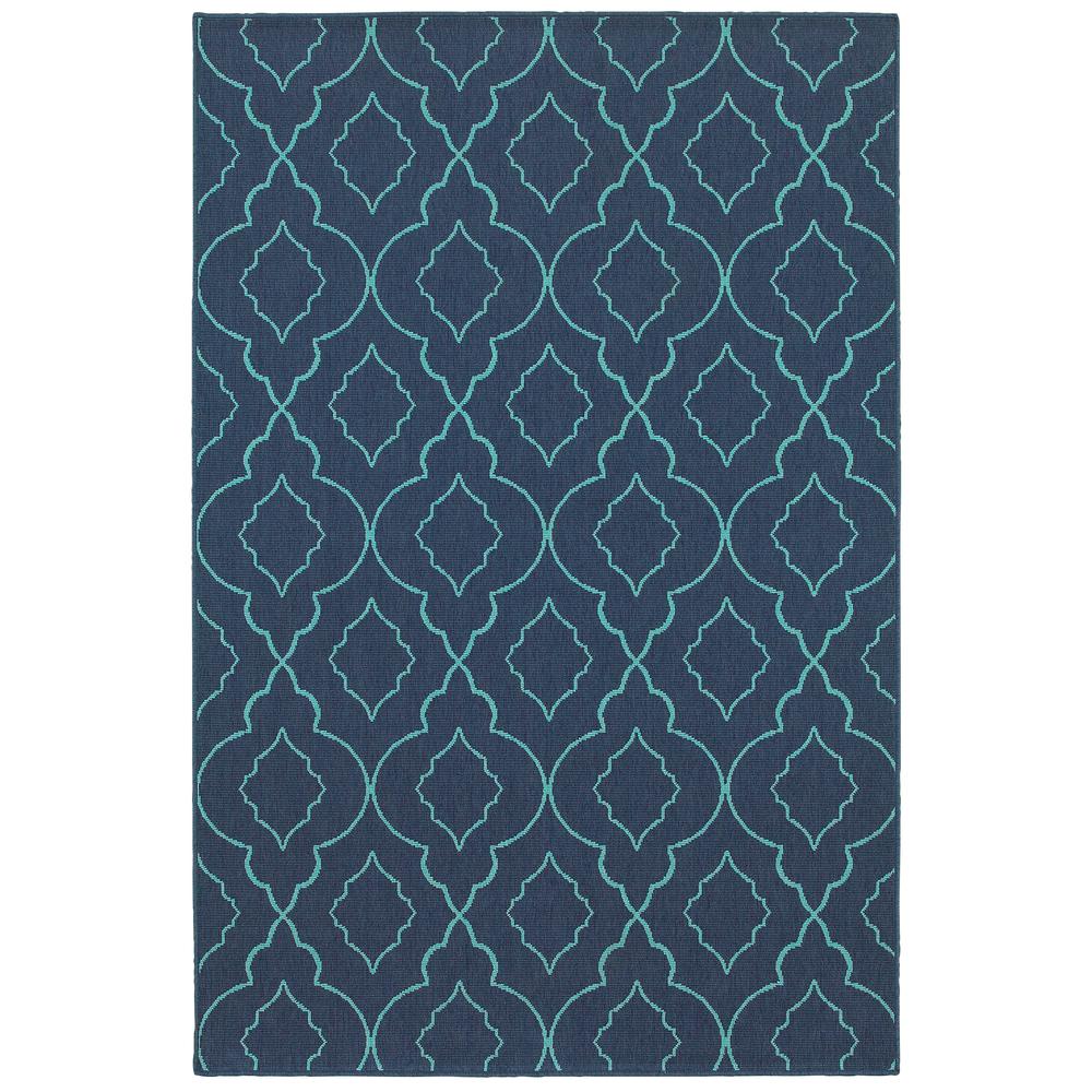MERIDIAN Navy 7'10 X 10'10 Area Rug. Picture 1