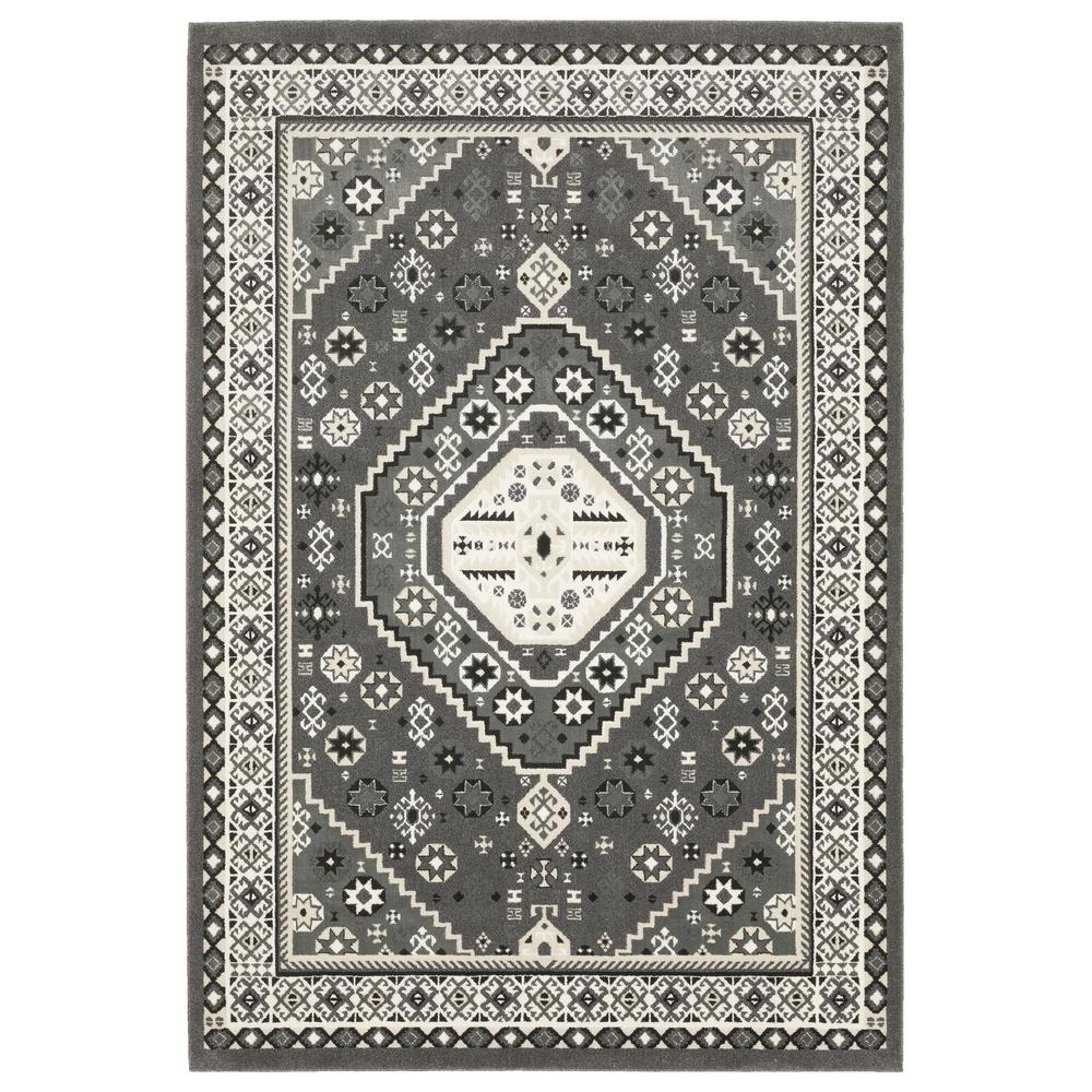 RAYLAN Grey 7'10 X 10'10 Area Rug. Picture 1