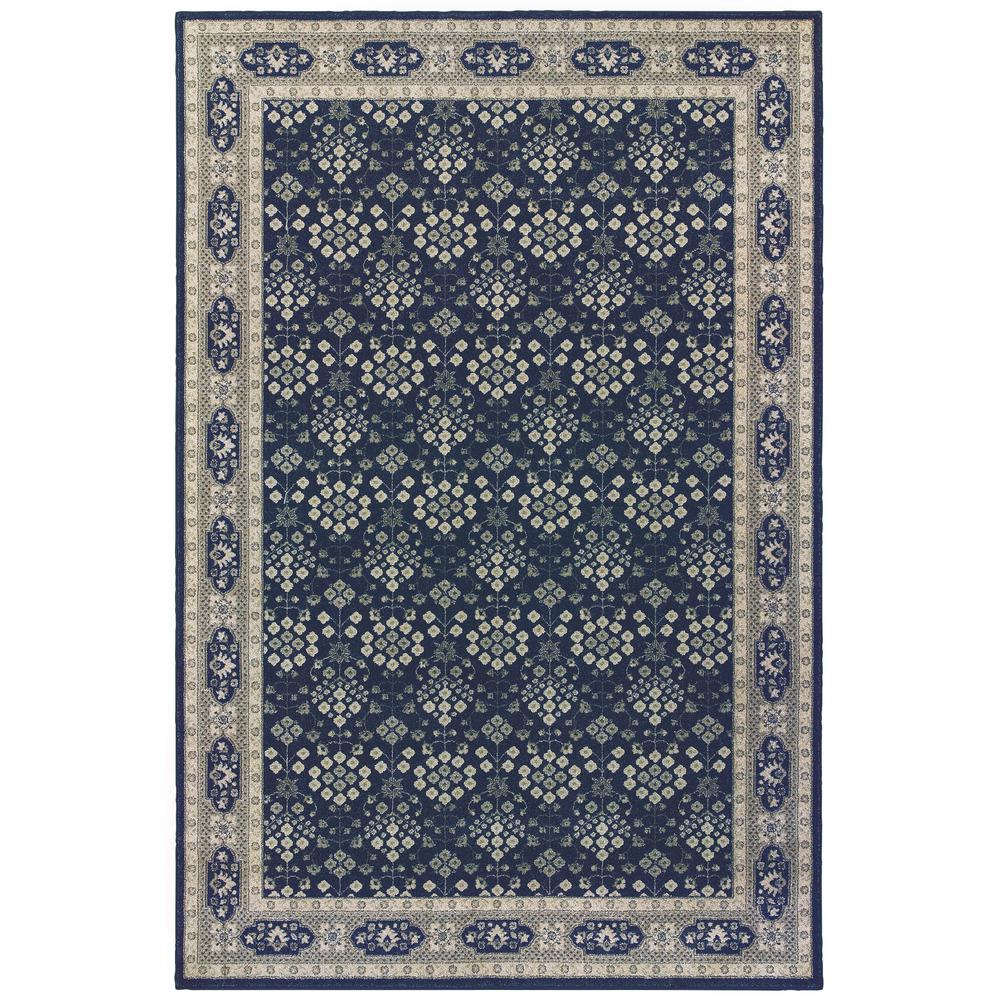 RICHMOND Navy 7'10 X 10'10 Area Rug. Picture 1