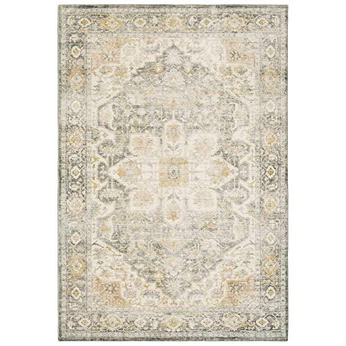 SAVOY Grey 2' X  8' Area Rug. Picture 1
