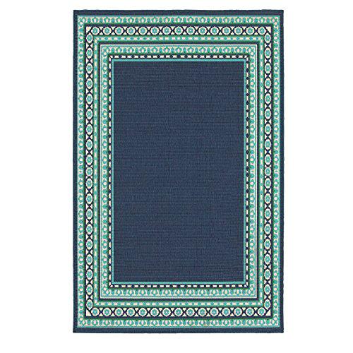 MERIDIAN Navy 7'10 Area Rug. Picture 1