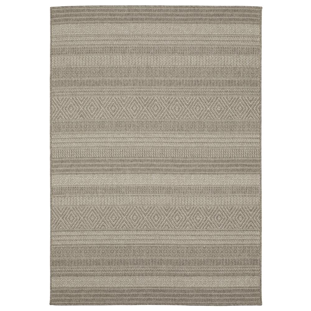 CAICOS Grey 9'10 X 12'10 Area Rug. The main picture.