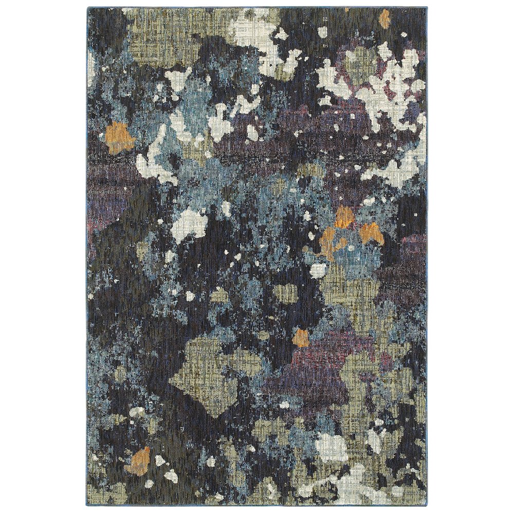 EVOLUTION Navy 8' 6 X 11' 7 Area Rug. Picture 1