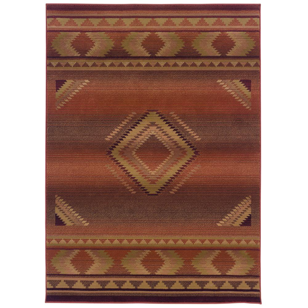 GENERATIONS Red 7'10 X 11' Area Rug. Picture 1