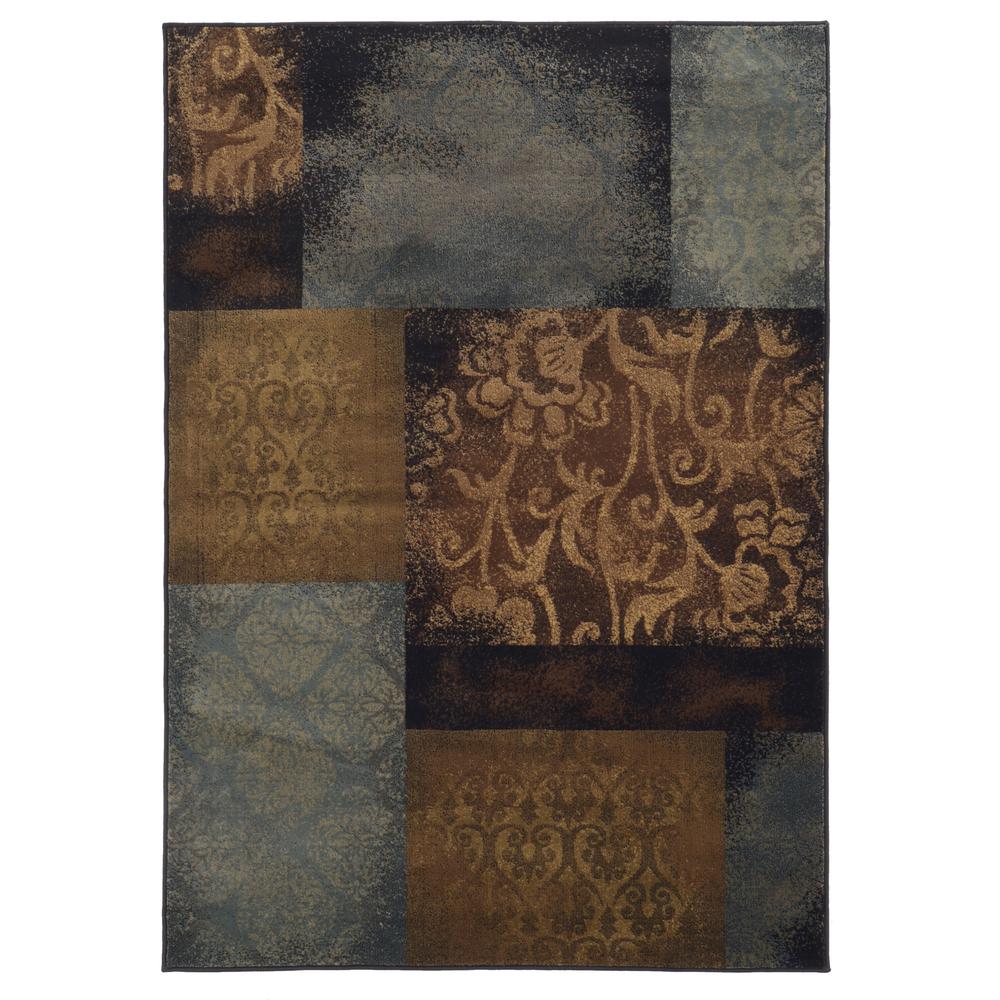 HUDSON Blue 10' X 13' Area Rug. Picture 1