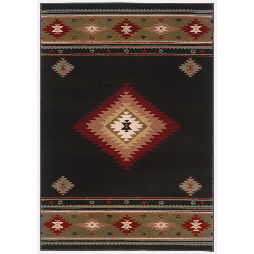 HUDSON Black 10' X 13' Area Rug. The main picture.