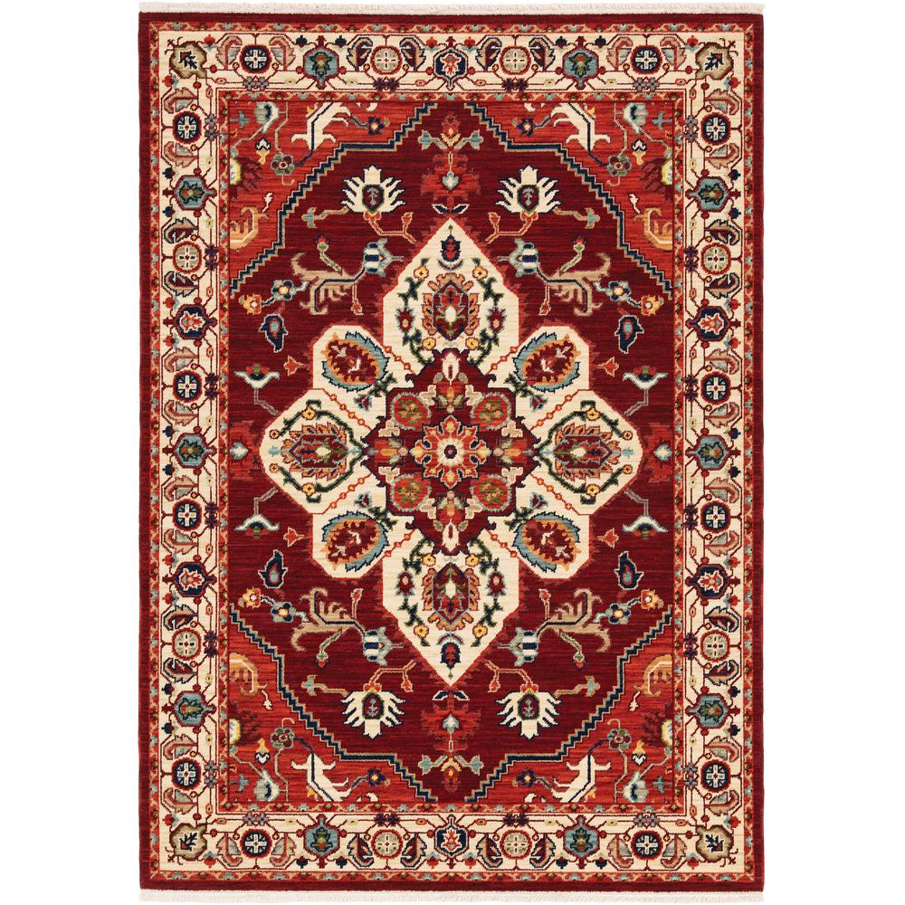 LILIHAN Red 9'10 X 12'10 Area Rug. Picture 1