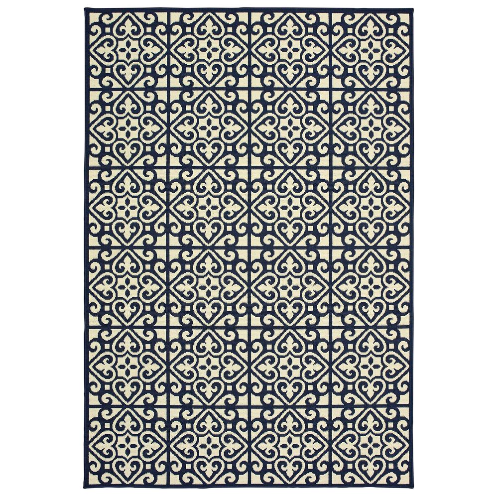 MARINA Ivory 7'10 X 10'10 Area Rug. Picture 1