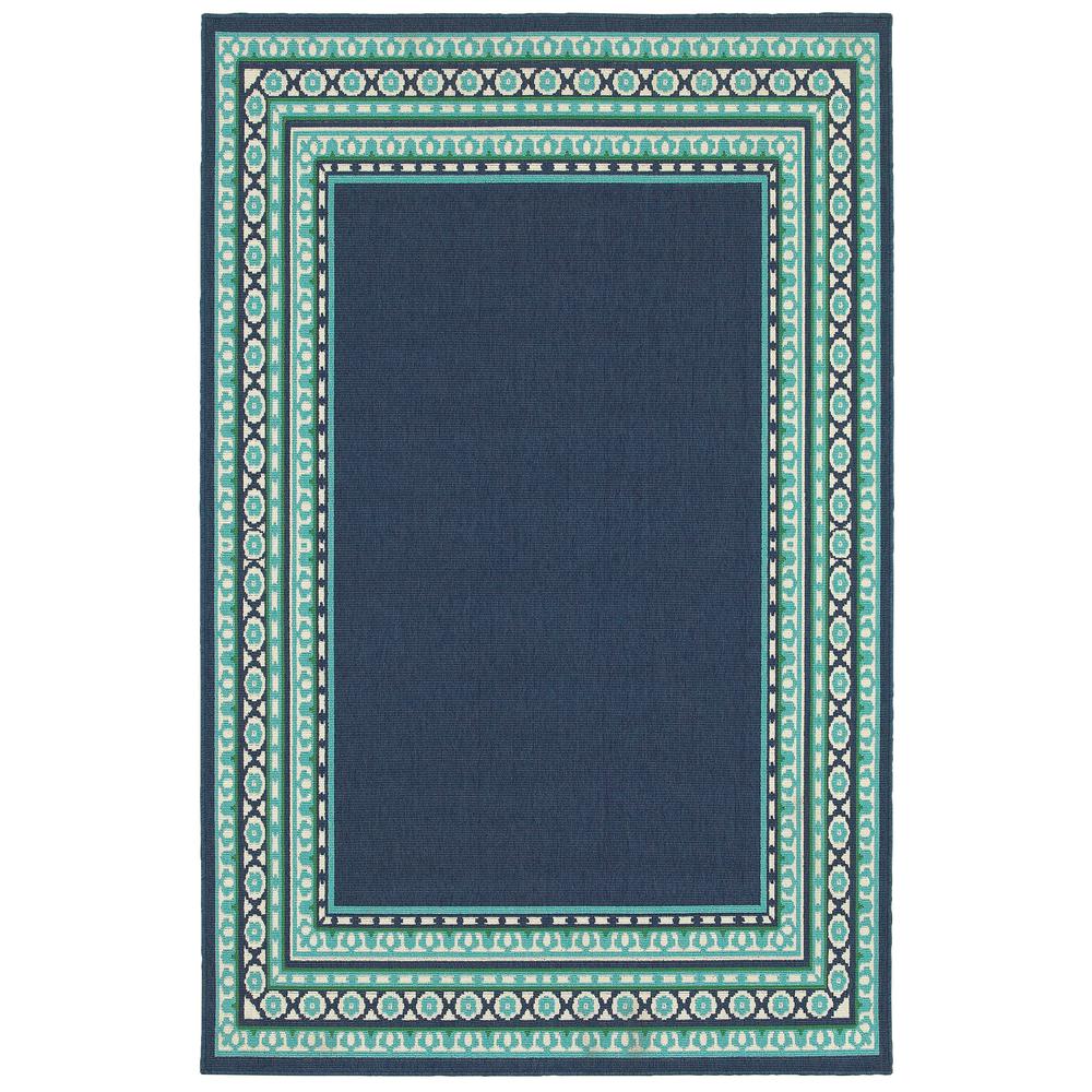 MERIDIAN Navy 8' 6 X 13' Area Rug. Picture 1