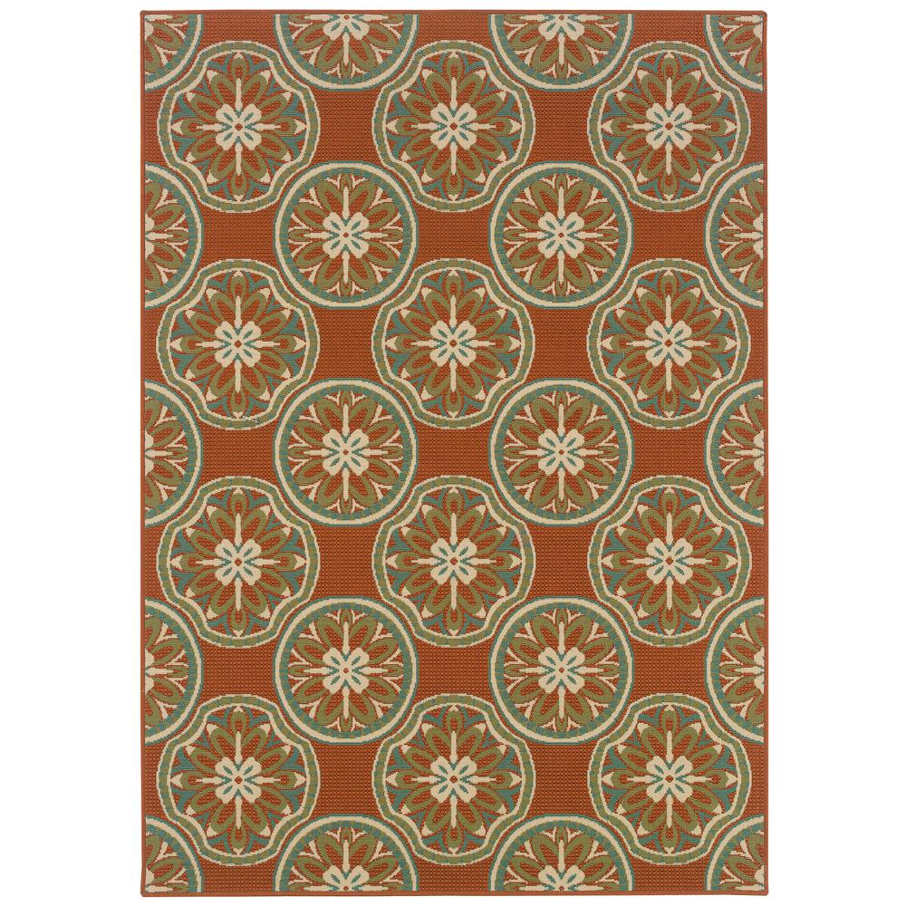 MONTEGO Rust 7'10 X 10'10 Area Rug. Picture 1