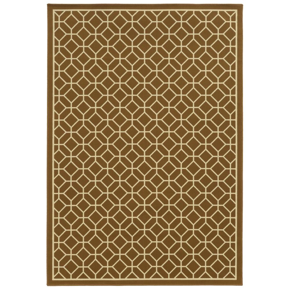 RIVIERA Brown 7'10 X 10'10 Area Rug. Picture 1