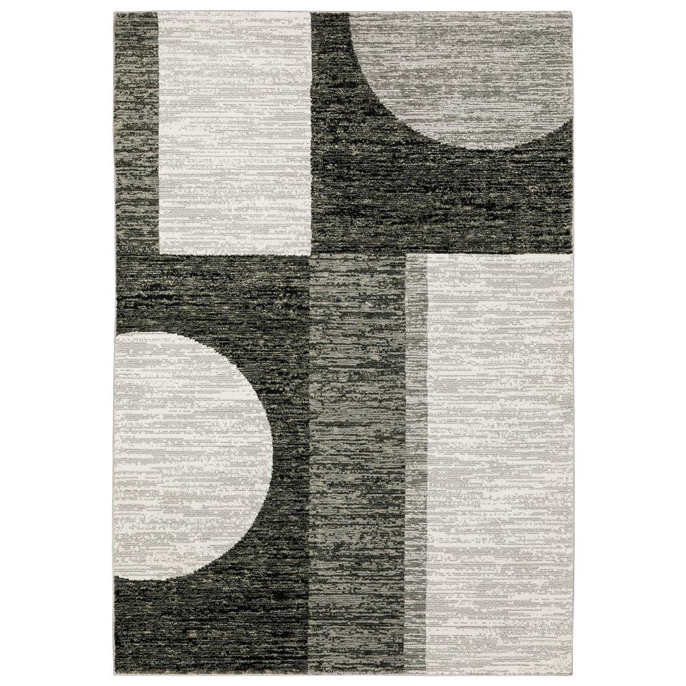 STRADA Charcoal 10' X 13' 2 Area Rug. Picture 1