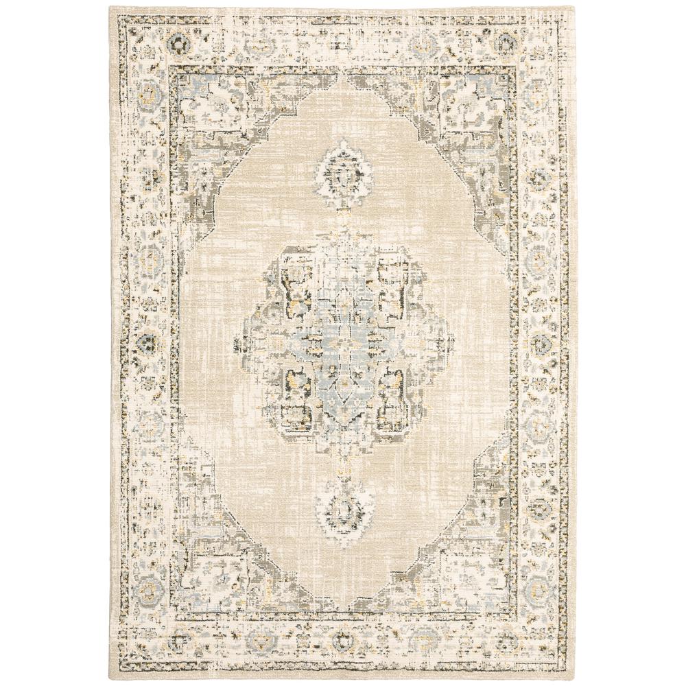 ANDORRA Beige 8' 6 X 11' 7 Area Rug. The main picture.