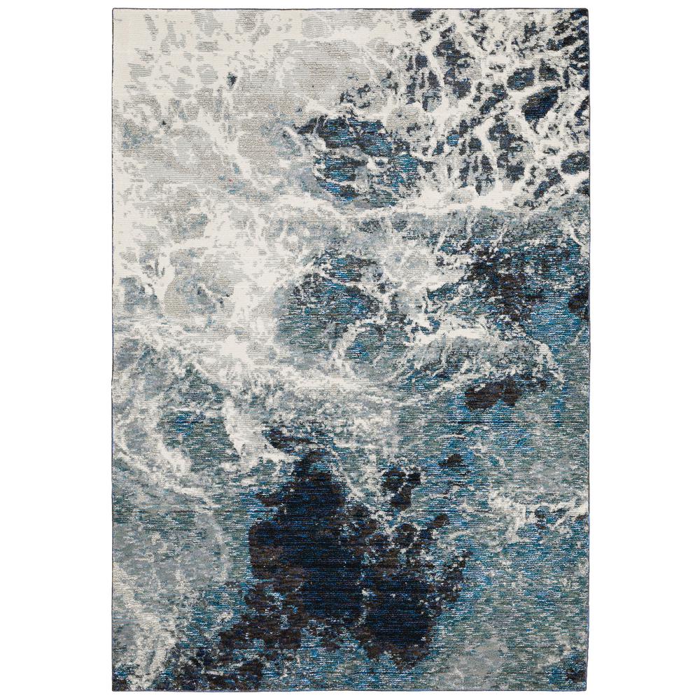 EVOLUTION Blue 10' X 13' 2 Area Rug. The main picture.