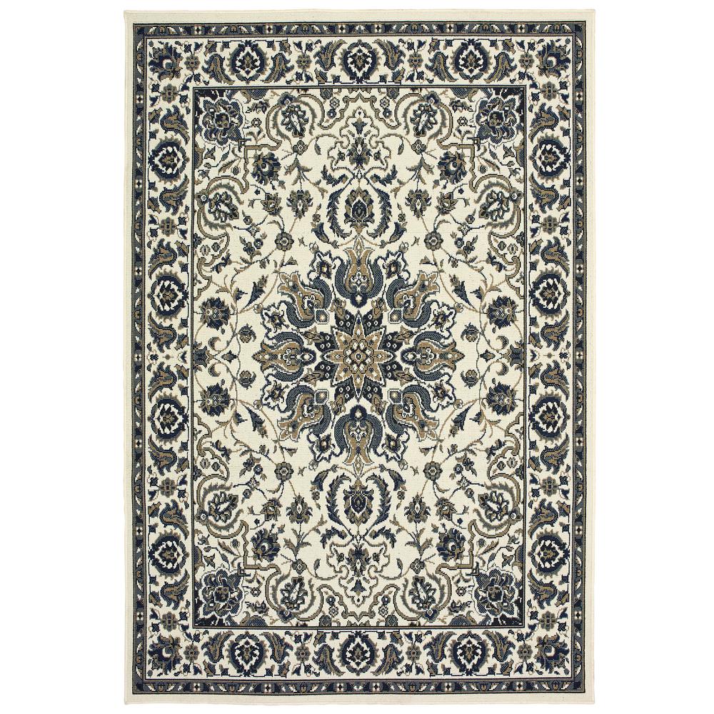 MARINA Ivory 8' 6 X 13' Area Rug. Picture 1