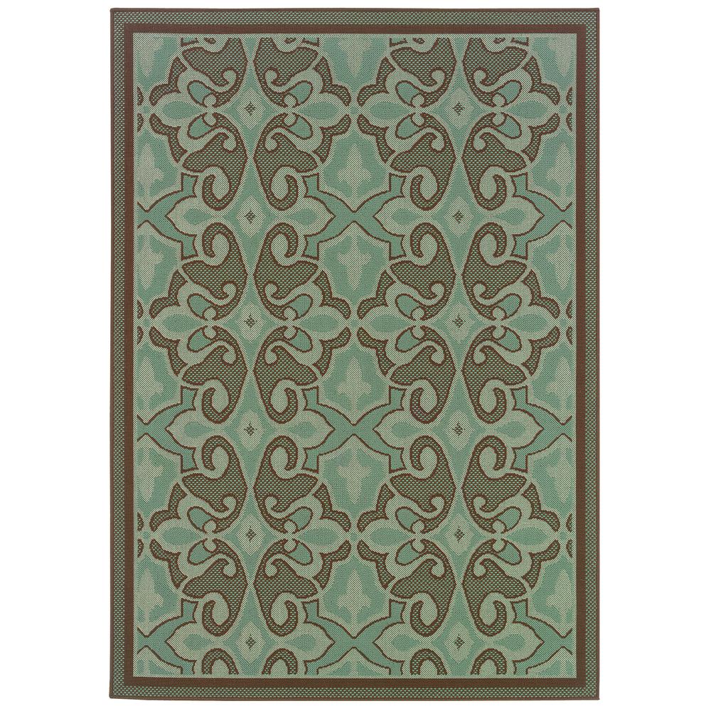 MONTEGO Blue 8' 6 X 13' Area Rug. Picture 1