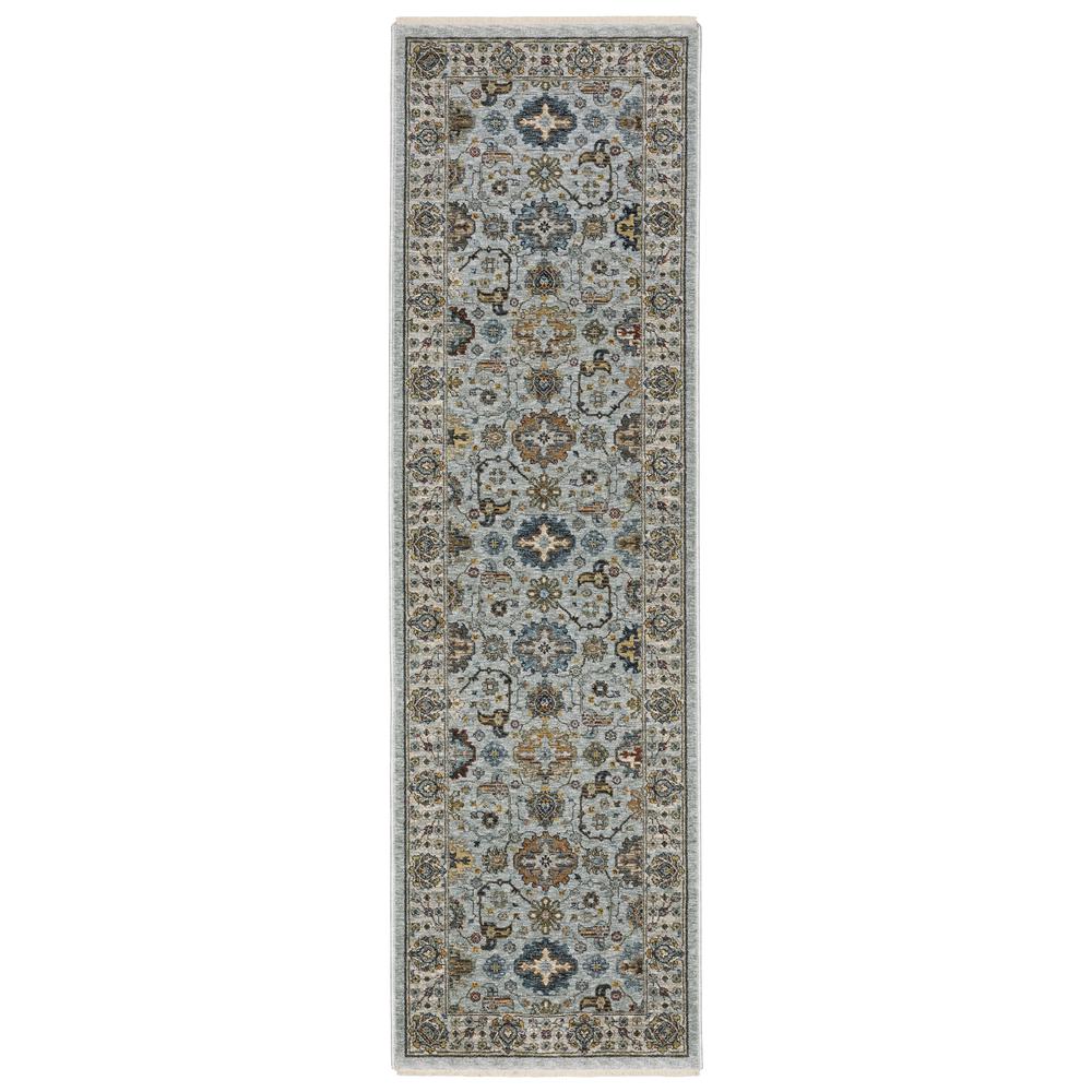 ABERDEEN Blue 2' 3 X  7' 6 Area Rug. Picture 1