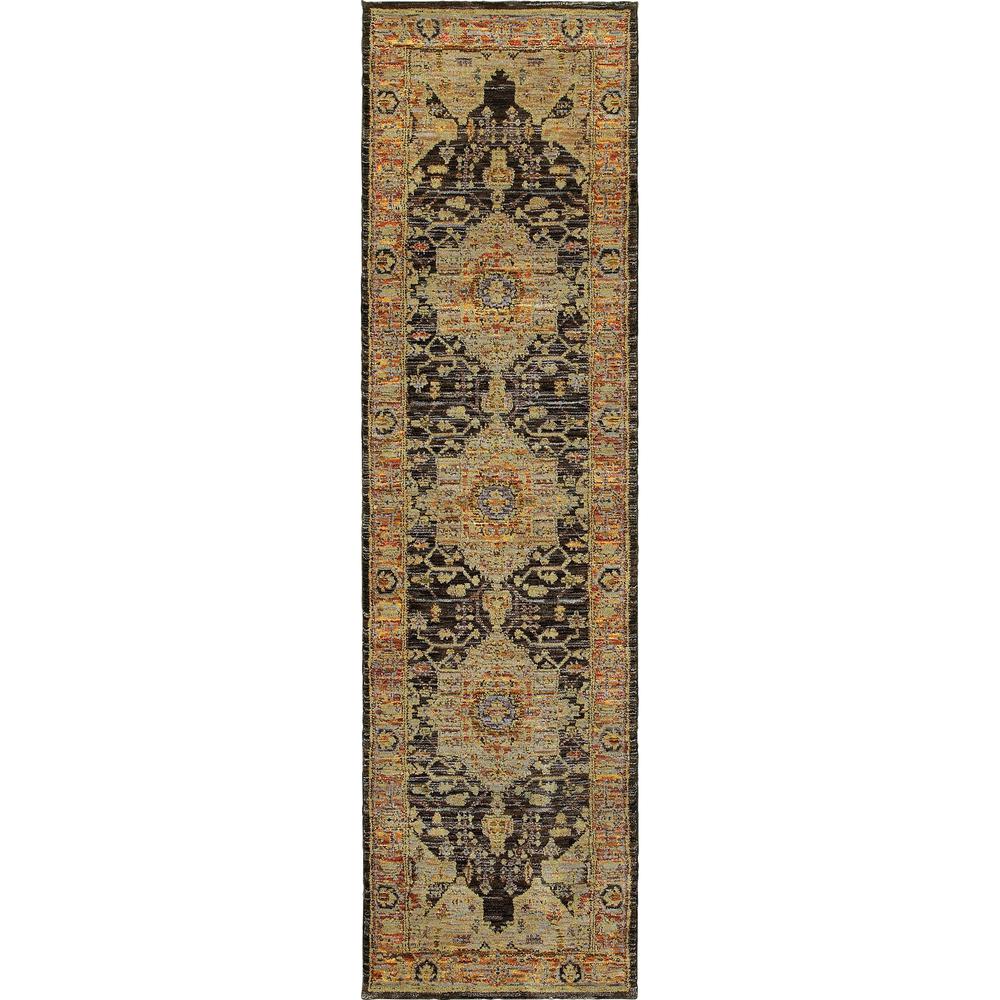 ANDORRA Gold 2' 3 X  8' Area Rug. Picture 1